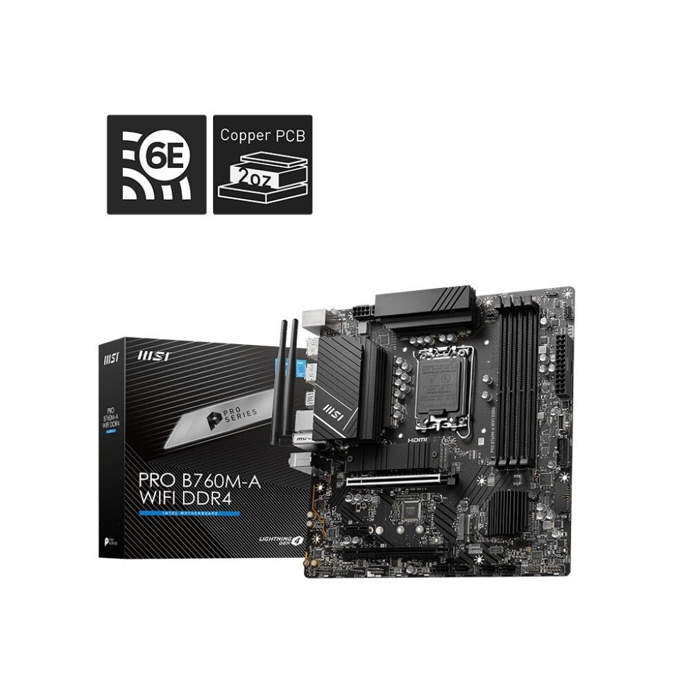 MSI PRO B760M-A WIFI DDR4 (1700) (D)