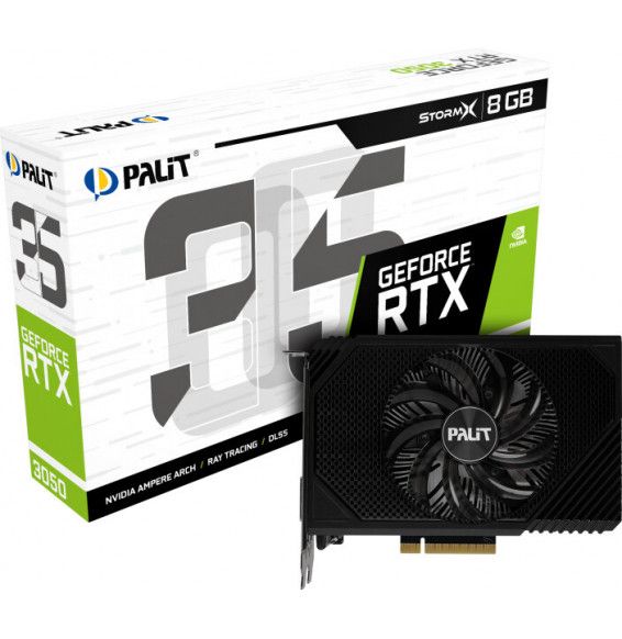 VGA Palit GeForce® RTX 3050 8GB StormX (GA107)