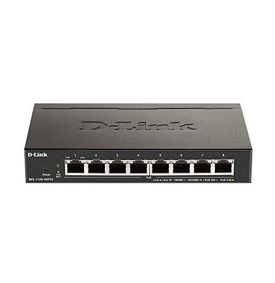 D-Link Switch 8-port 10/100/1000 DGS-1100-08PV2