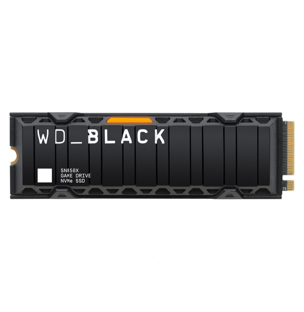 SSD WD Black 2TB SN850X Gaming NVME M.2 PCIe WDS200T2XHE m. Kühlkörper PCIe 4.0 x4