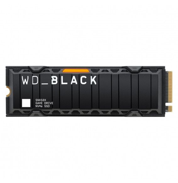 SSD WD Black 2TB SN850X Gaming NVME M.2 PCIe WDS200T2XHE m. Kühlkörper PCIe 4.0 x4