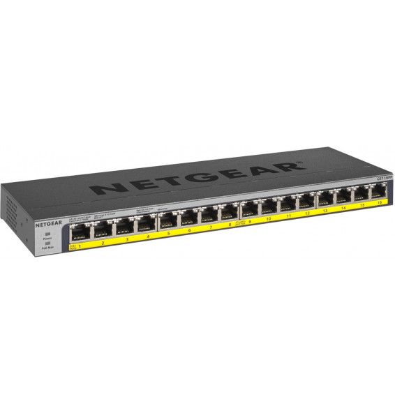 NETGEAR Switch Desktop Gigabit 16-port 10/100/1000 GS116LP-100EUS