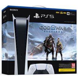 SONY Playstation 5 Digital Edition + God of War Ragnarok C Chassis PS5 Bundle Edizione Italiana