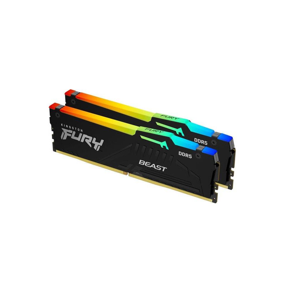 DDR5 64GB KIT 2x32GB PC 6000 Kingston FURY Beast RGB EX KF560C36BBEAK2-64