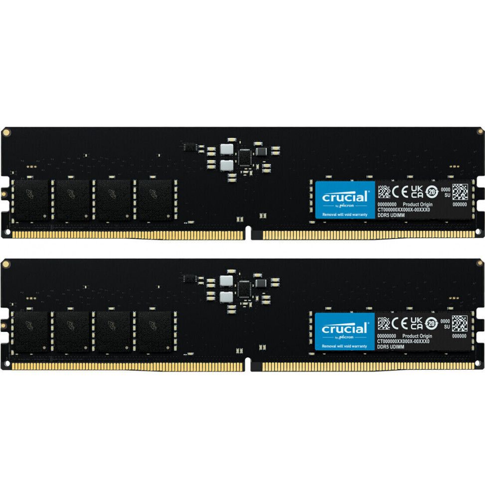 DDR5 32GB KIT 2x16GB PC 5600 Crucial CT2K16G56C46U5