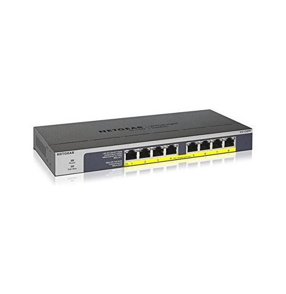 NETGEAR Switch Desktop 8-port 10/100/1000 GS108PP-100EUS