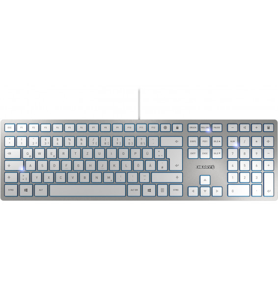 Keyboard Cherry KC 6000 slim wired silver (DE) (JK-1600DE-1)
