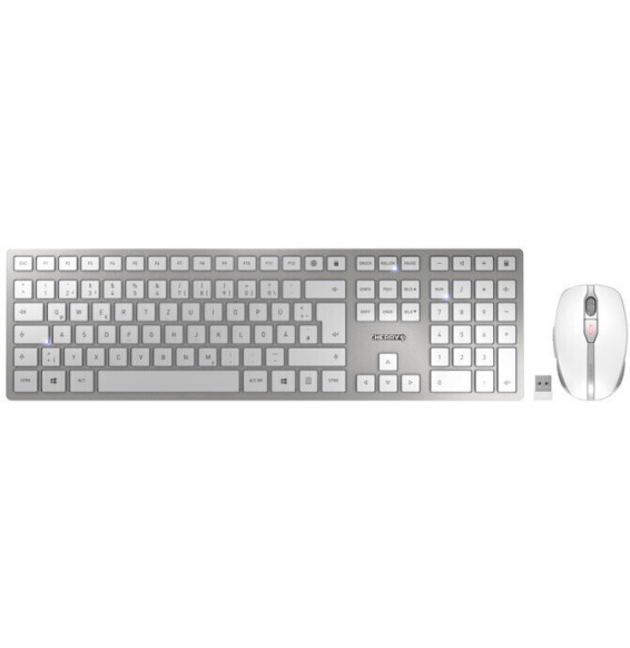 Keyboard & Mouse Cherry Wireless Combo DW9100 slim silver (DE) (JD-9100DE-1)