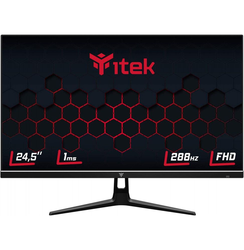 Itek Monitor Gaming GGF EVO ITMF24T281FHD - 24,5" FLAT, FHD 1920x1080,TN, 288Hz,16:9,1ms OD(MPRT 0.4ms),2xHDMI,2xDP