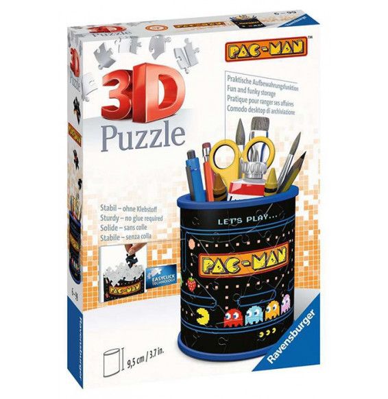 Puzzle 3D 54pz Portapenne Pac-Man