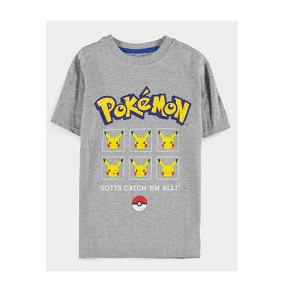T-Shirt Boy Pokemon Pikachu Varie Taglie