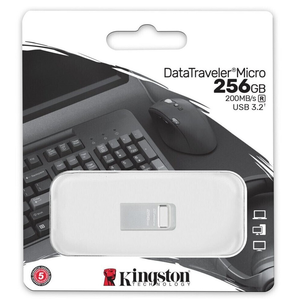 USB Stick 256GB Kingston DataTraveler Micro  USB 3.2 DTMC3G2/256GB