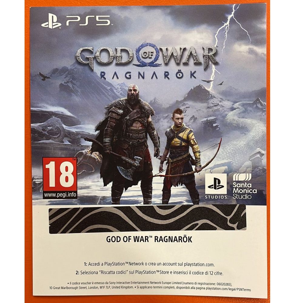 PS5 God of War: Ragnarök - Copia Digitale Playstation 5 - Edizione Italiana