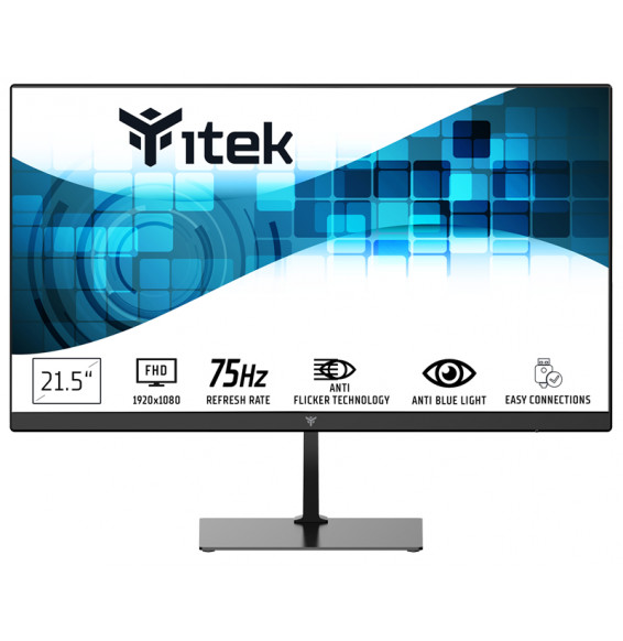 Monitor Itek ITMF22V075FHD - GWF 21.5" FLAT, FHD 1920x1080, VA, 75Hz, 16:9, HDMI, VGA, Audio Out, LBL, Slim, Frameless