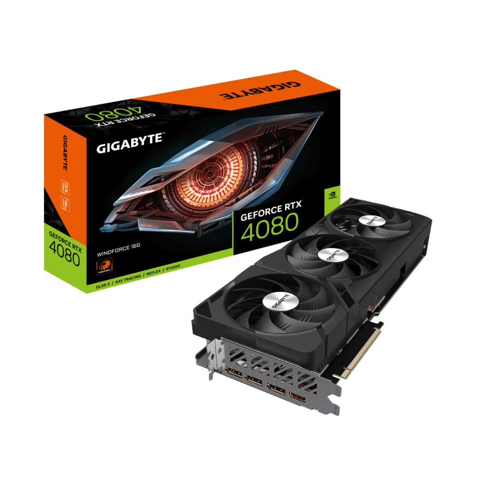 VGA Gigabyte GeForce® RTX 4080 16GB WINDFORCE