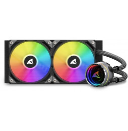 Cooler Sharkoon S80 RGB 2 Lüfter schwarz AiO-Wasserkühlung