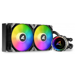 Cooler Sharkoon S80 RGB 2 Lüfter schwarz AiO-Wasserkühlung