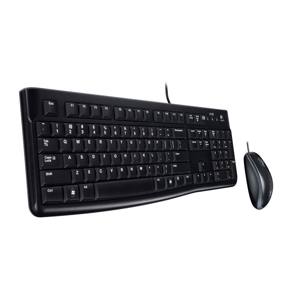 Keyboard & Mouse Logitech Wired Combo MK120 black  (US) (920-002562)