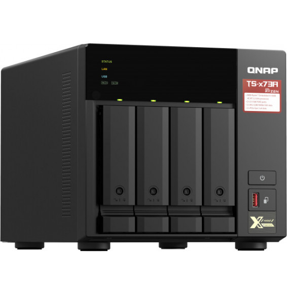 NAS Server QNAP TS-473A-8G - 4 Bay - SATA 6Gb/s