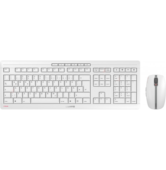 Keyboard & Mouse Cherry Wireless Combo Stream DESKTOP lightgray (DE) (JD-8500DE-0)