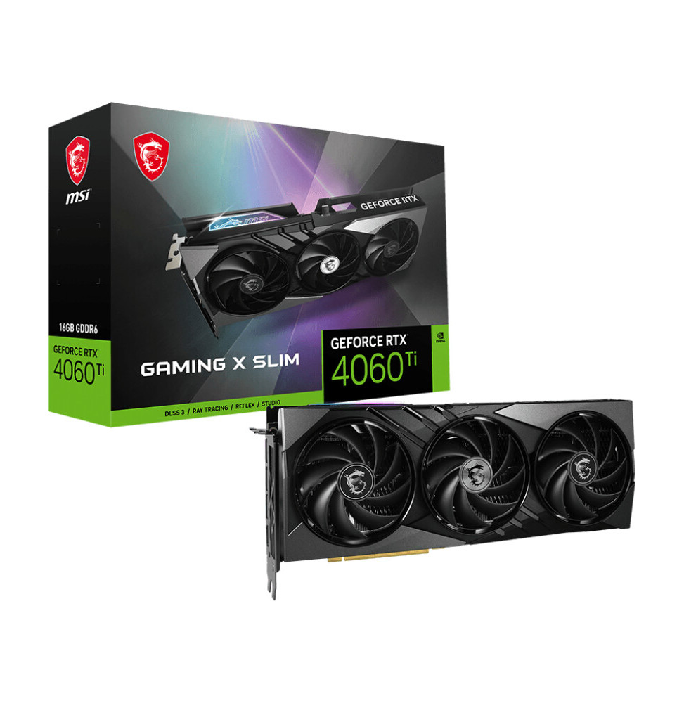 VGA MSI GeForce® RTX 4060 TI 16GB Gaming X Slim