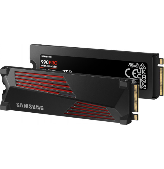 SSD Samsung 990 Pro M.2 2TB NVMe MZ-V9P2T0CW PCIe 4.0 x4 Heatsink