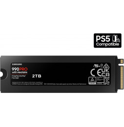 SSD Samsung 990 Pro M.2 2TB NVMe MZ-V9P2T0CW PCIe 4.0 x4 Heatsink