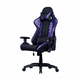 Cooler Master Gaming Chair CALIBER R1S CM CAMO,PURPLE CAMO,PU traspirante,reclinabile da 90° a 180°