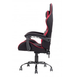 itek Gaming Chair RHOMBUS FF10 - Tessuto, Doppio Cuscino,  Schienale Reclinabile, Nero Rosso