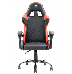 itek Gaming Chair RHOMBUS PF10 - PVC,  Doppio Cuscino, Schienale  Reclinabile, Nero Rosso