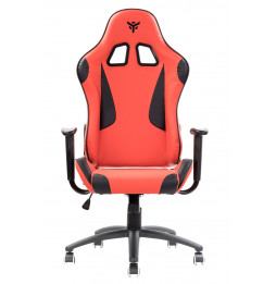 itek Gaming Chair PLAYCOM PM20 - PVC,  Doppio Cuscino, Schienale  Reclinabile, Rosso Nero