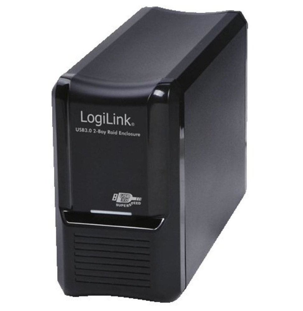 HDD Gehäuse LogiLink Speichergehäuse 3,5 SATA USB 3.0 2-Bay Raid UA0154A