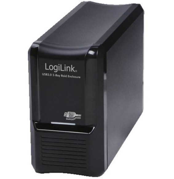 HDD Gehäuse LogiLink Speichergehäuse 3,5 SATA USB 3.0 2-Bay Raid UA0154A