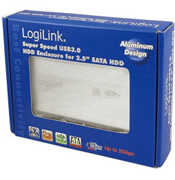 HDD Gehäuse LogiLink Speichergehäuse 2,5 SATA USB 3.0 UA0106