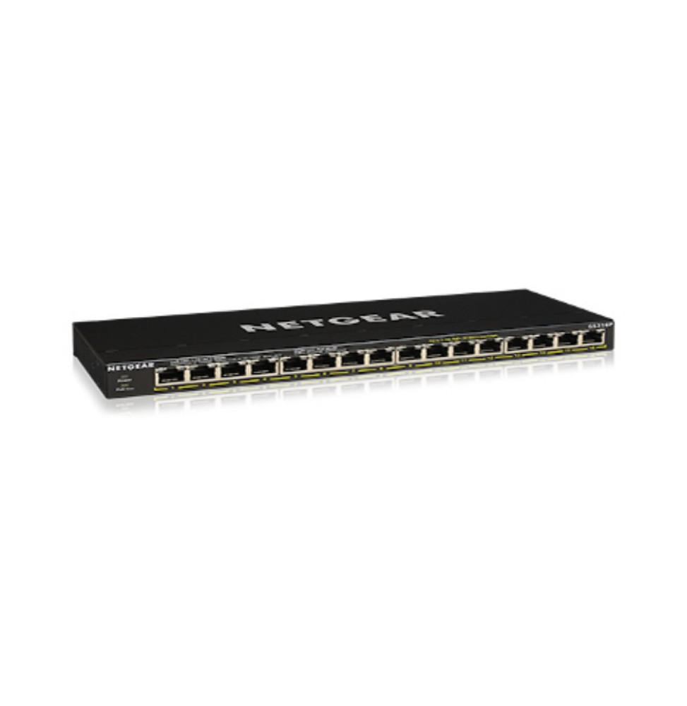 NETGEAR Switch 16-port 10/100/1000 GS316P-100EUS