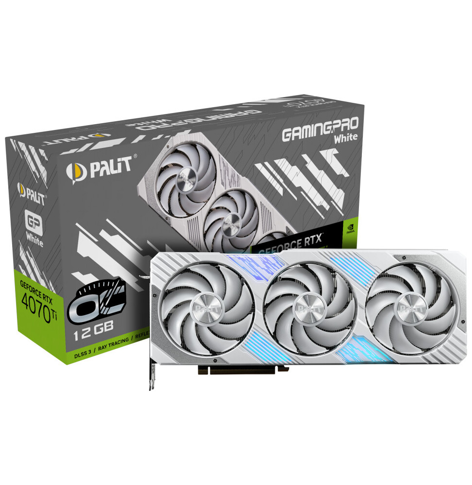 VGA Palit GeForce® RTX 4070 Ti 12GB Gaming Pro White OC