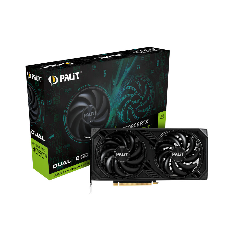 VGA Palit GeForce® RTX 4060 Ti 8GB Dual