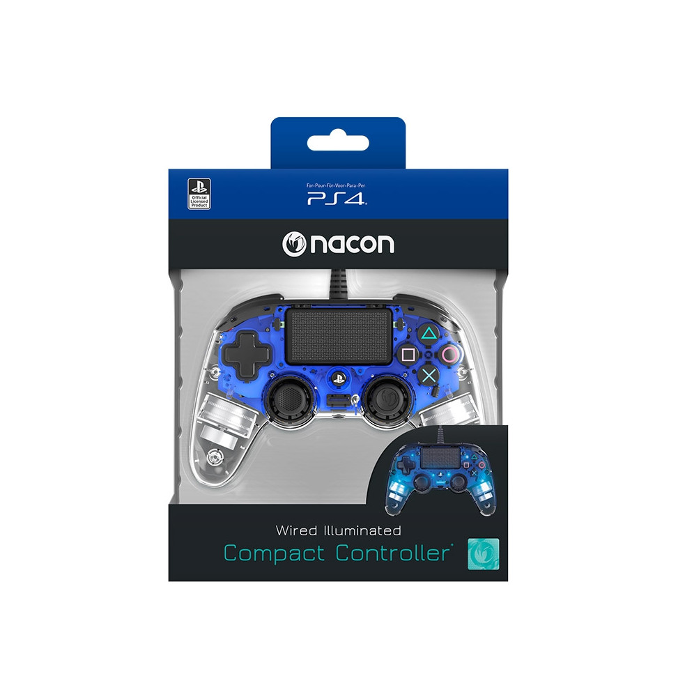 NACON PS4 Controller Wired Light Blue
