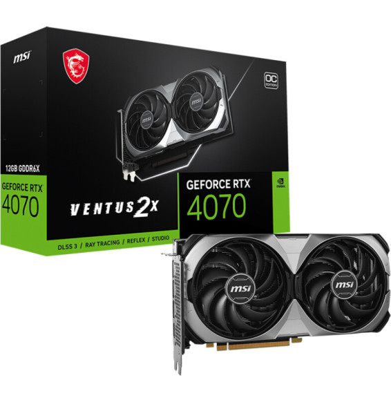 VGA MSI GeForce® RTX 4070 12GB Ventus 2X E 12G OC