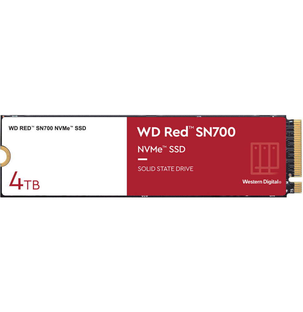 SSD WD RED SN700 4TB NAS NVME M.2 PCIe Express Gen3.0 x4 WDS400T1R0C