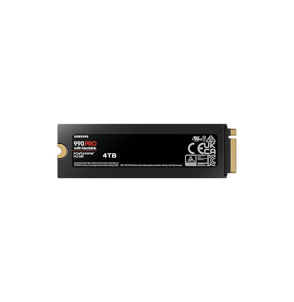 SSD Samsung 990 Pro M.2 4TB NVMe MZ-V9P4T0CW PCIe 4.0 x4 Heatsink