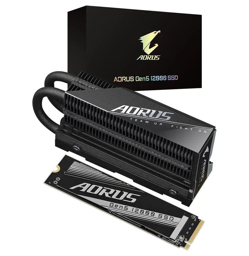 SSD GIGABYTE AORUS Gen5 12000 2TB M.2 PCIe AG512K2TB PCIe 5.0 x4 NVME