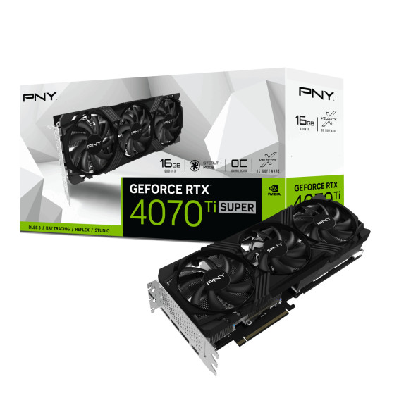 VGA PNY GeForce® RTX 4070 TI SUPER 16GB VERTO Triple Fan OC
