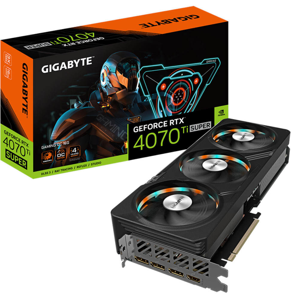 VGA Gigabyte GeForce® RTX 4070 Ti SUPER 16GB Gaming OC