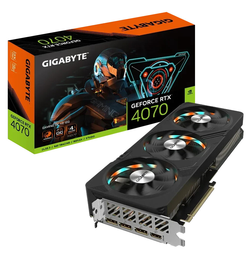 VGA Gigabyte GeForce® RTX 4070 12GB Gaming OC V2