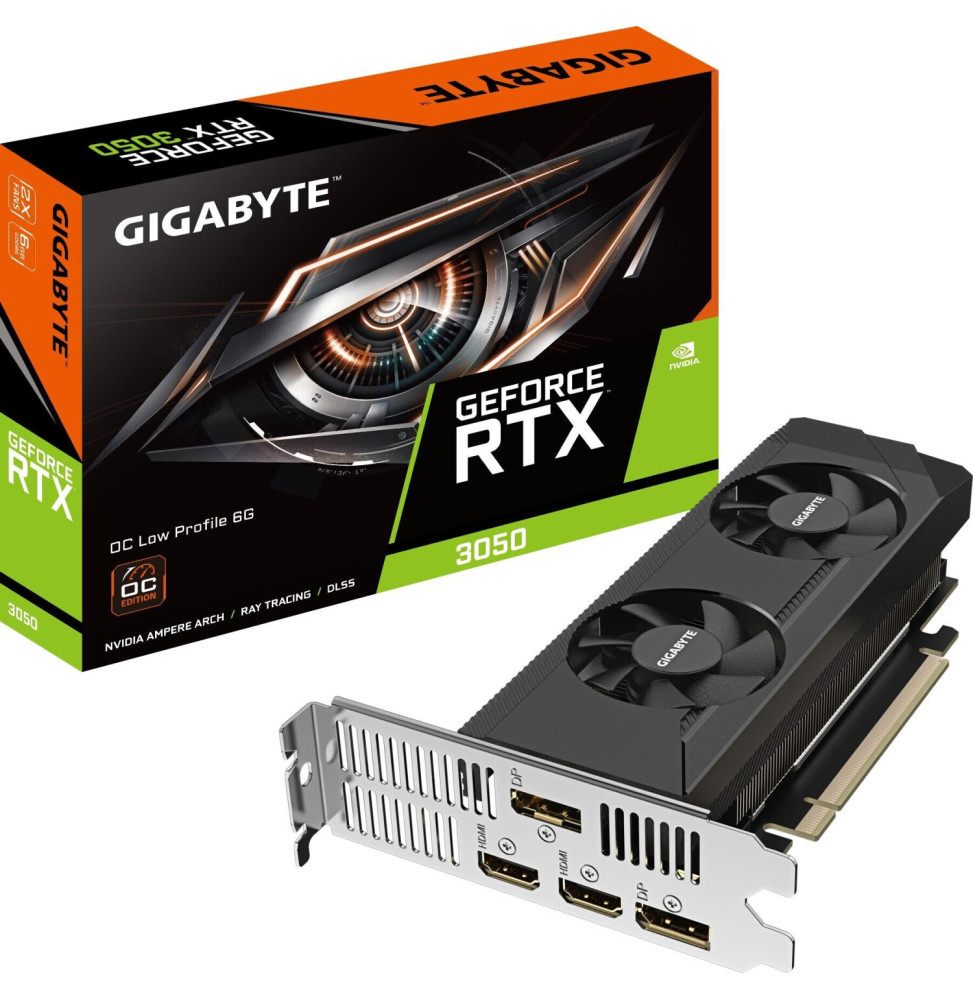 VGA Gigabyte GeForce® RTX 3050 6GB OC Low Profile