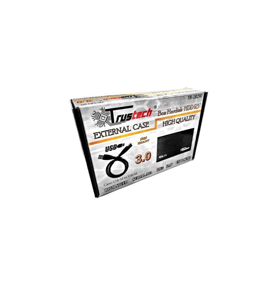 Trustech External case Box Hardiak HDD 2,5 High Quality USB 3.0