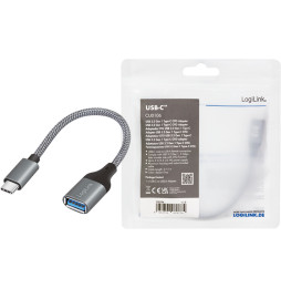 LogiLink USB 3.2 Gen1 Type-C Adapter C/M zu USB-A/F OTG 0,15 m CU0106