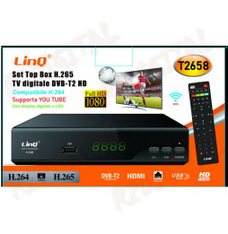 LinQ set top Box H. 265 - Tv digitale DVB-T2 HD -4K