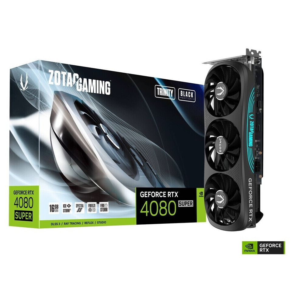 VGA ZOTAC GeForce® RTX 4080 SUPER 16GB Trinity Black Edition